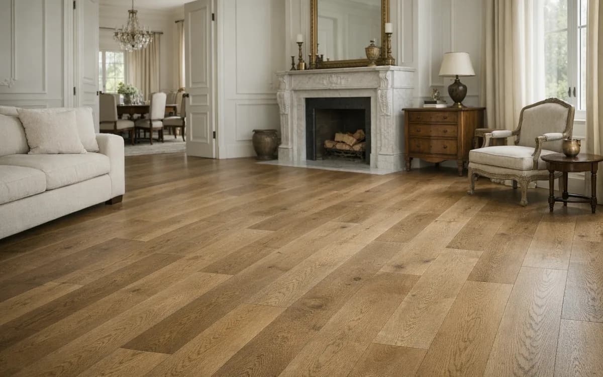 European oak in a residential interior (Floor · Classic)