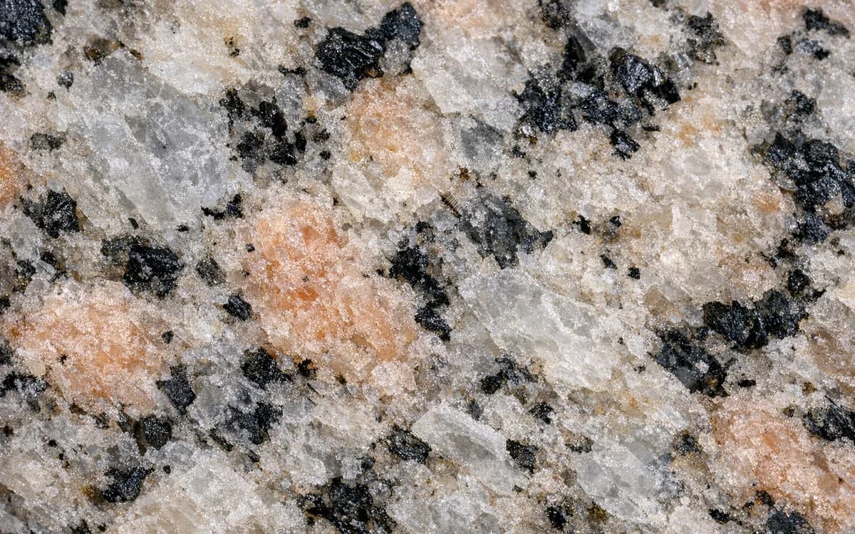 Macro detail of Granite — texture and structure