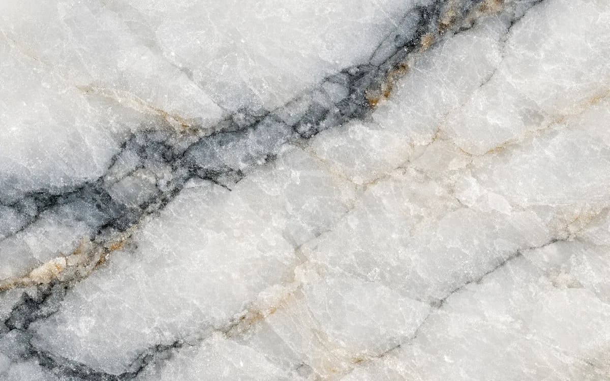 Macro detail of Statuario marble — texture and structure